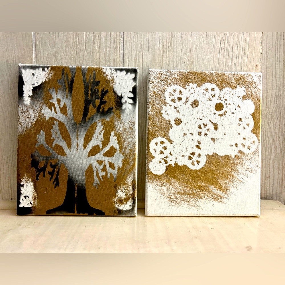 Canvas Wall Art (8” x 10”)(Set of 2)